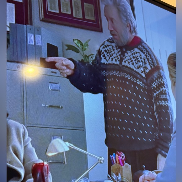 Vintage 80s Cubus Black White Patterned Crewneck Men Size L Sweater Norwegian